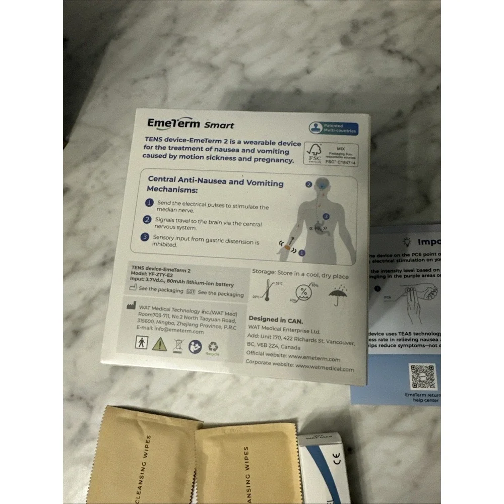 EmeTerm Smart Anti-Nausea Wristwatch Touchscreen‎ Sickness Vomit Relief